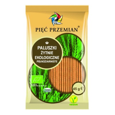 Paluszki żytnie pełnoziarniste BIO 45g