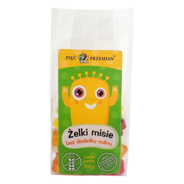 Żelki misie bez dodatku cukru 100g