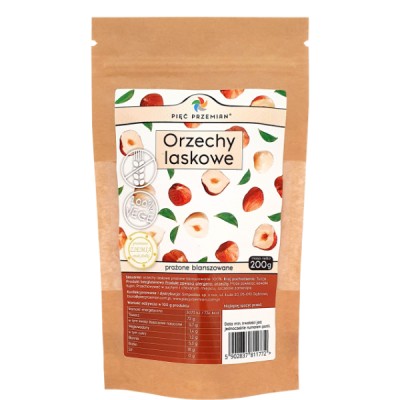 Orzechy laskowe prażone blanszowane 200g