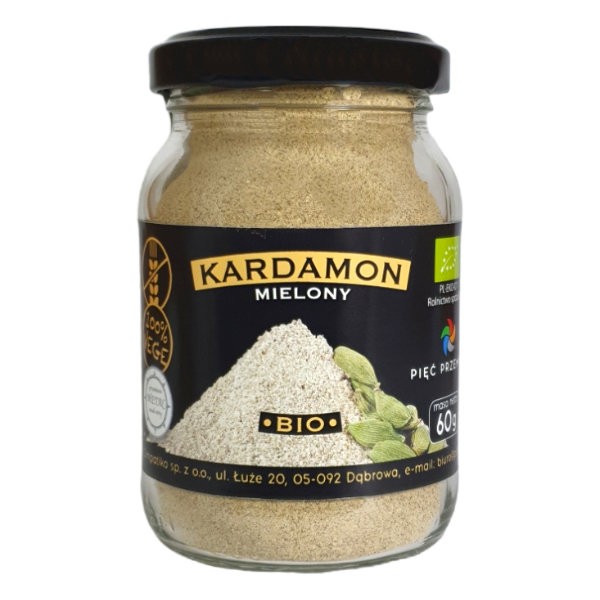 Kardamon mielony bezglutenowy BIO 60g