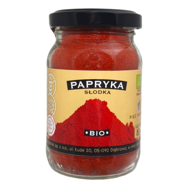 Papryka słodka mielona bezglutenowa BIO 85g