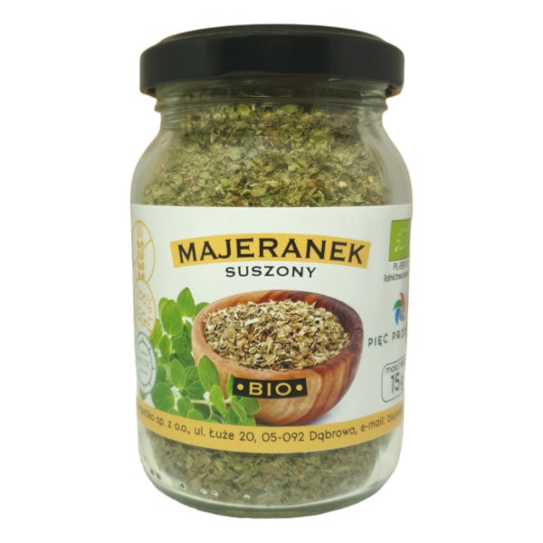 Majeranek suszony bezglutenowy BIO 15g