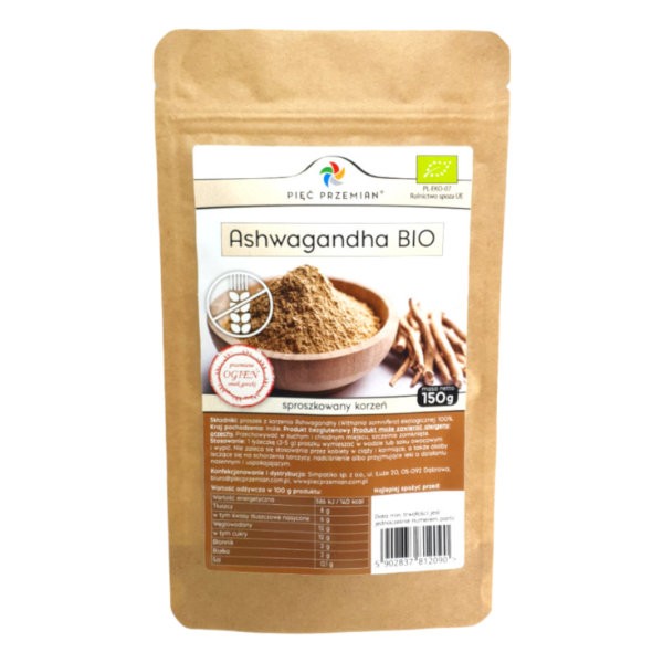 Ashwagandha bezglutenowa BIO 150g