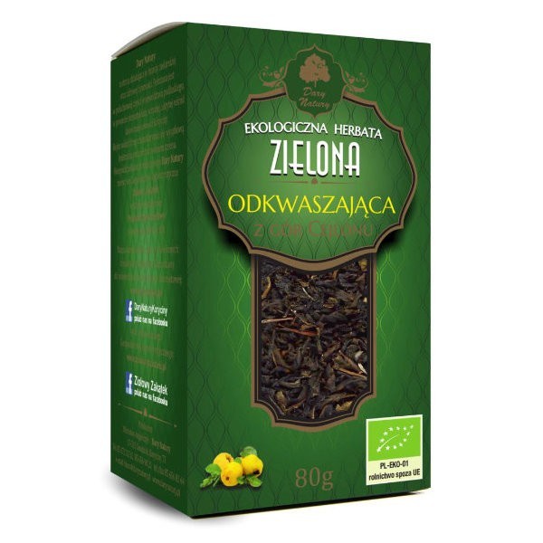 Herbata zielona odkwaszająca BIO 80g