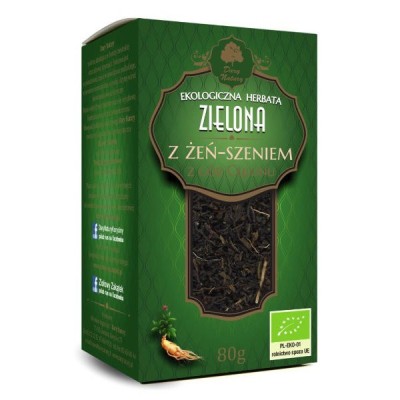 Herbata zielona z żeń-szeniem BIO 80g