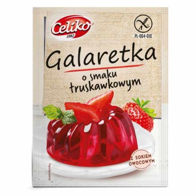 Galaretka o smaku truskawkowym bezglutenowa 75g