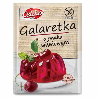 Galaretka o smaku wiśniowym bezglutenowa 75g