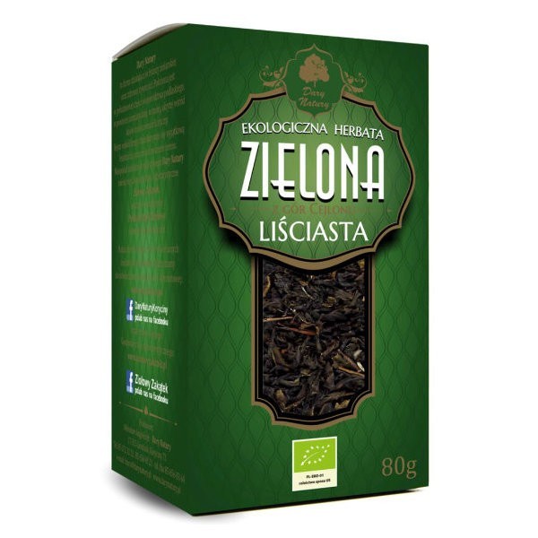 Herbata zielona-liściasta BIO 80g