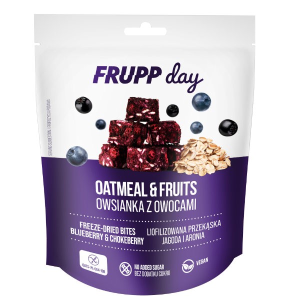 FRUPP Day kostki owsiane jagoda i aronia 25g