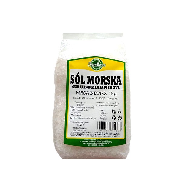 Sól morska gruboziarnista 1kg