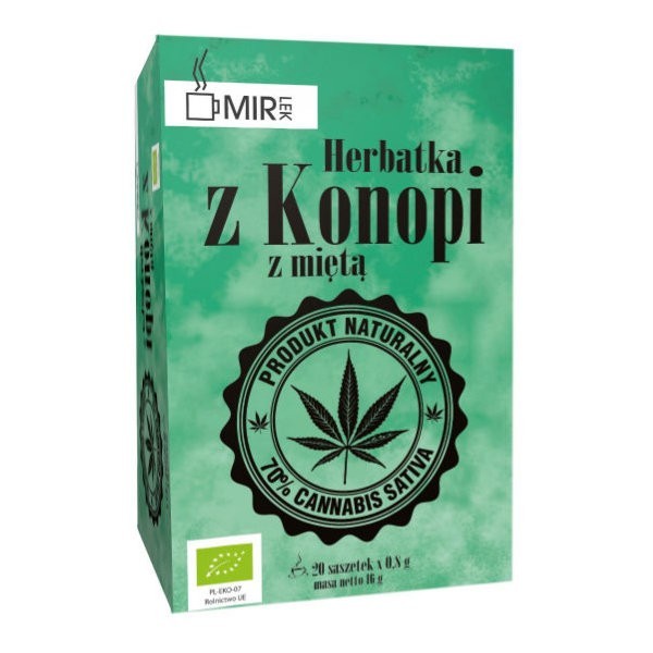 Herbatka z konopi z miętą BIO (20x 0,8g) 16g