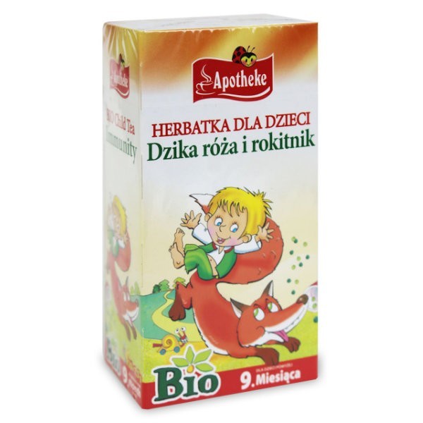 Herbatka dla dzieci - dzika róża i rokitnik BIO 20 x 1,5g